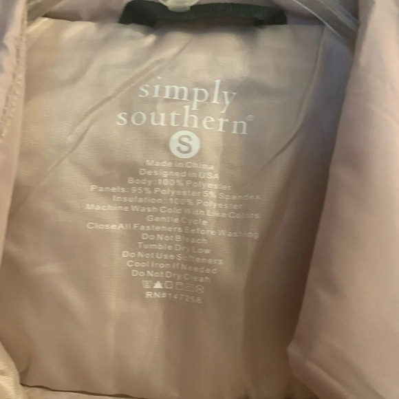 NWT Simply Southern Happy Vest for Women Small Lightweight Light Tan,pockets - Picture 6 of 9